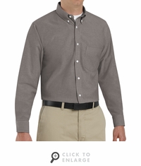 SR70GY Long Sleeve Men's Gray Executive Oxford Button-Down Shirt