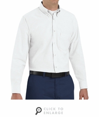 SR70WH Long Sleeve Men's White Executive Oxford Button-Down Shirt