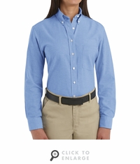 SR71LB Long Sleeve Women's Light Blue Executive Oxford Button-Down Shirt