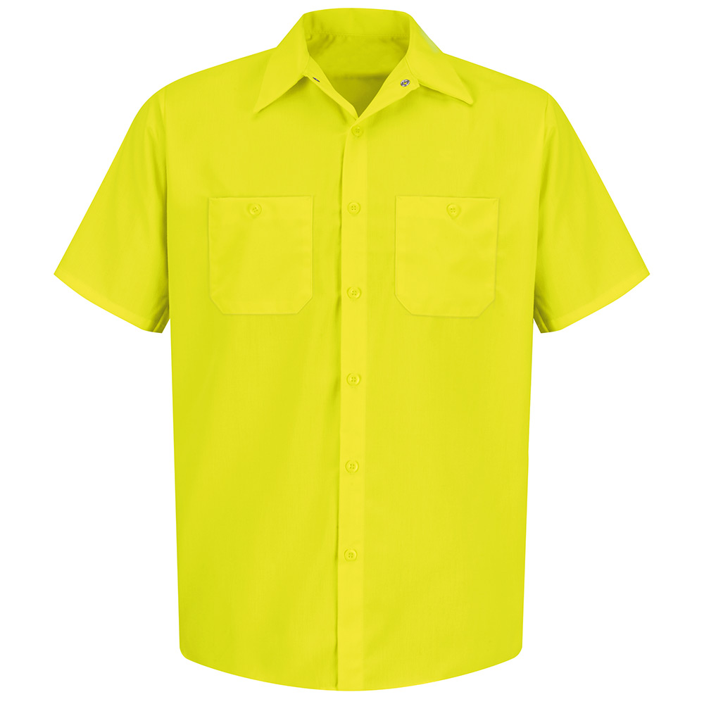 Red Kap SS24YE Fluorescent Yellow/Green Short Sleeve
