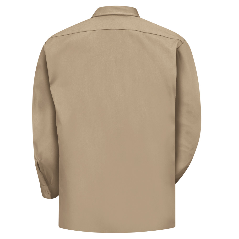 Red Kap ST52KH Men's Long Sleeve Utility Uniform Shirt - Khaki