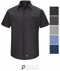 SX20 Men's Short Sleeve Work Shirt with MIMIX