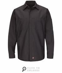 SY10CH Solid Charcoal Long Sleeve Crew Shirt