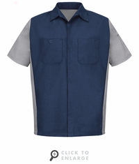 SY20NG Navy/Grey Short Sleeve Crew Shirt
