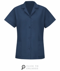 TP23NV Women's Navy Short Sleeve Smock