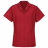 TP23RD Women's Red Short Sleeve Smock