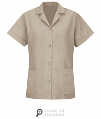 TP23TN Women's Tan Short Sleeve Smock