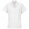 TP23WH Women's White Short Sleeve Smock