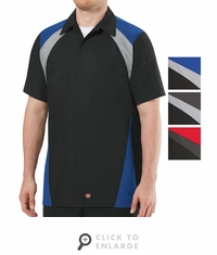 Tri-Color Shop Shirt Short Sleeve