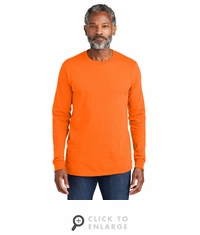Volunteer Knitwear All-American Long Sleeve Tee VL100LS|Safety-Orange