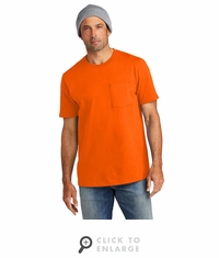 Volunteer Knitwear All-American Pocket Tee VL100P|Safety-Orange