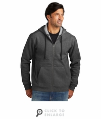 Volunteer Knitwear&trade;&nbsp;Chore Fleece Full-Zip Hoodie - Charcoal Heather