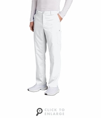 WonderWink Men's Premiere Flex Cargo Pant WW5058 White