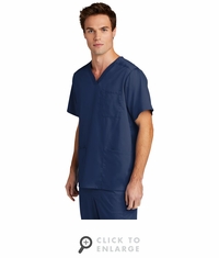 WonderWink Men's Premiere Flex V-Neck Top WW5068 Navy