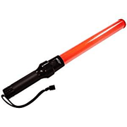 Dorcy 12-Inch Signal Wand LED Flashlight with Wrist Strap Lanyard and LED Tip Light, 20-Lumens, Orange Finish 