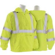 W450 Type R, Class 3 Pullover Hoodie Windbreaker, Hi-Viz Lime