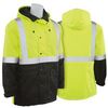 W144 Type R, Class 3 Parka with Black Bottom, Hi-Viz Lime