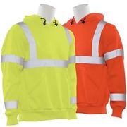 W376 Type R, Class 3 Pullover Hoodie Sweatshirt, Hi-Viz Lime