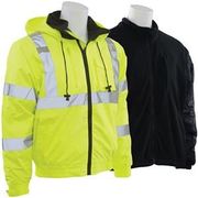 W510 Type R, Class 3 3-in-1 Bomber Jacket with Black Removable Fleece Liner, Hi-Viz Lime