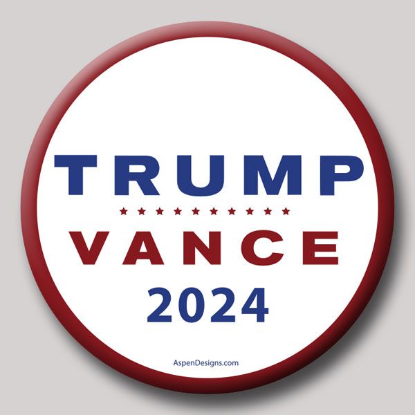 Pulsanti Trump Vance 2024 (confezione Da 4) - Spille Trump / Vance Per Presidente (2,25 Pollici) - Set Da Collezione - Italia - Foto 8