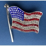 HCJKDU 4th Of July Enamel Brooches For Women Men USA American Flag Star Firework Patriotic Lapel Pins Red White Blue Waving Veterans Independence Memorial D