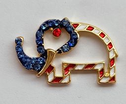 Patriotic Pachyderm Lapel Pin