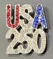 USA 250 Patriotic Birthday Pin