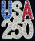 USA 250 Patrioric Birthday Pin