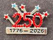 America's Birthday Firework Pin in Red