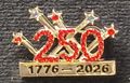 America's Birthday Pin in Red