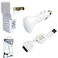 iPhone 3G S Car Charger + Power Adapter + USB Cable iPhone 3G S Car Charger + Power Adapter + USB Cable