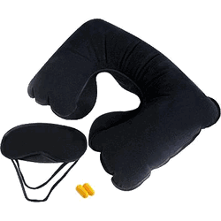 Velura Travel Set Pillow Ear Plugs