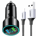 ZTE Grand X View 3 Ugreen USB C Fast PD Car Charger Kit ZTE Grand X View 3 Ugreen USB C Fast PD Car Charger Kit