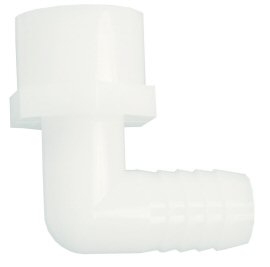DCI 1/2" FPT x 1/2" Barb Elbow Adapter, Plastic