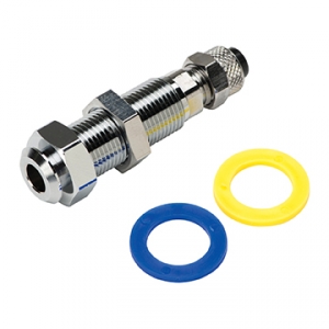 DCI 1/4" Poly Q.D. Panel Mount w/ Shut-off, Female