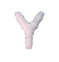 DCI 1/8" Barb Y, Plastic; Pkg of 10