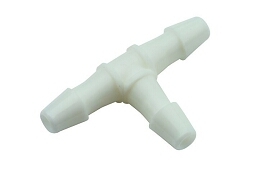 DCI 1/8" Barb Tee, Plastic; Pkg of 10
