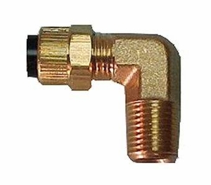 DCI 3/8" Poly x 1/8" MPT Elbow