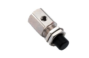 DCI Push Button Momentary, 3-Way, Normally Open, Gray