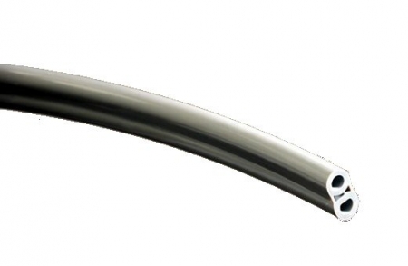 DCI FC Tubing, 2 Hole, Poly Asepsis Gray