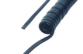 DCI Syringe Tubing, 2 Hole, Asepsis Coiled Black