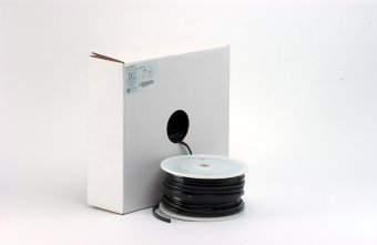 DCI Syringe Tubing, 2 Hole, Asepsis Straight Black; Roll of 100ft