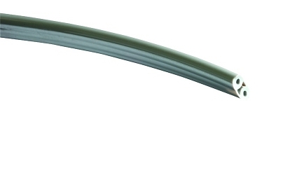 DCI Syringe Tubing, 2 Hole, Asepsis Straight Gray; Box of 100ft