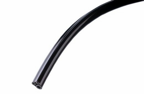 DCI HP Tubing, 3 Hole, Asepsis Straight Black; Box of 100ft