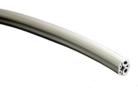 DCI HP Tubing, 4 Hole, Asepsis Straight Gray