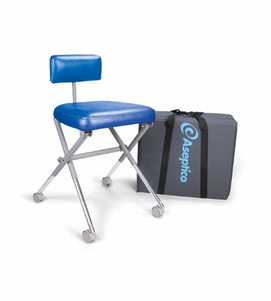 Aseptico ADC-08 AseptiStool Portable Dental Operator�s Stool (ADC-08-BLU) (ADC-08-GRAY)