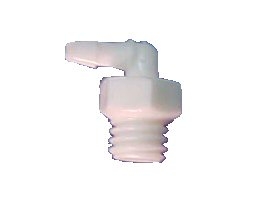 DCI 10-32 x 1/16" Barb Elbow, Plastic; Pkg of 10