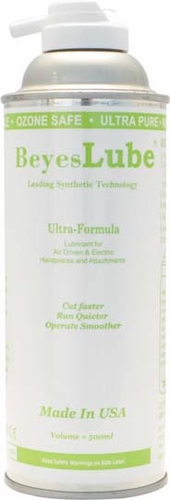 BeyesLUBE Aerosol Lubricant, For Turbines & Electric Handpieces, 500ml, Made in USA