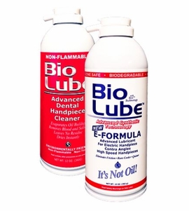 Bio Lube Advanced Dental Handpiece Cleaner & E-Formula Lubricant