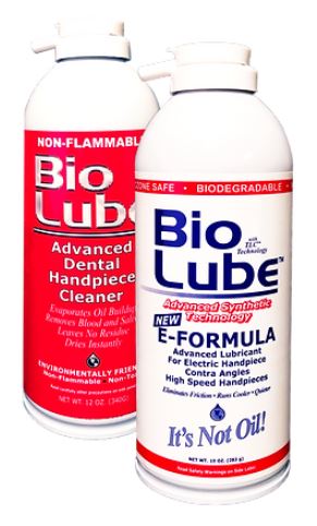 Bio Lube Advanced Dental Handpiece Cleaner & E-Formula Lubricant
